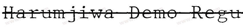 Harumjiwa Demo Regul字体转换